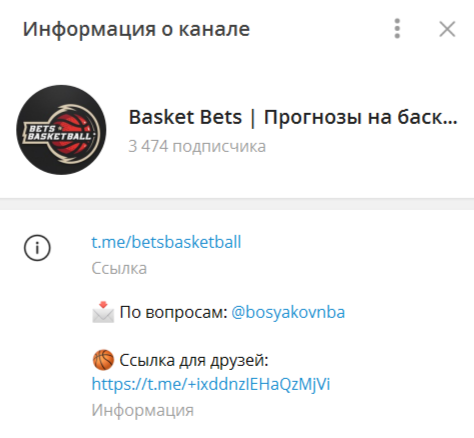 Честный обзор канала Basket Bets, отзывы