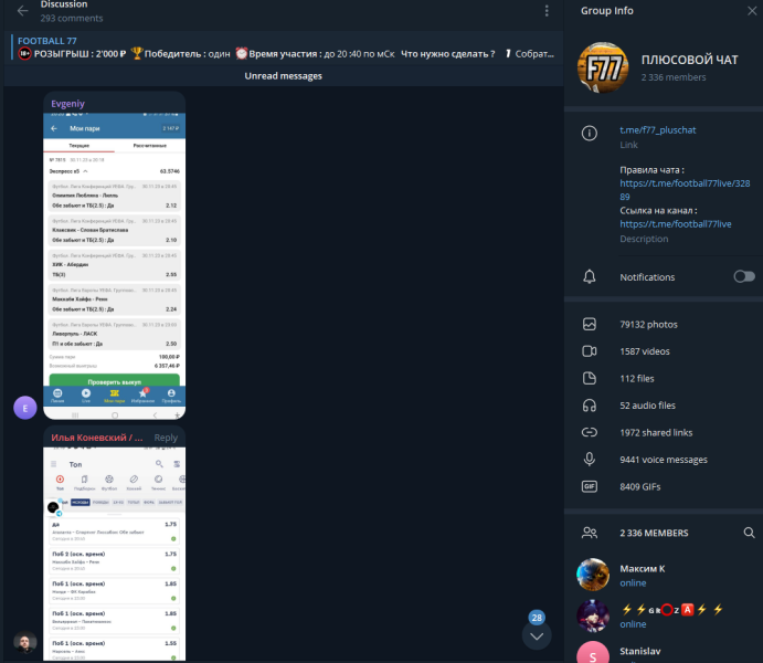 FOOTBALL 77 — ставки на футбол в Телеграм: обзор, отзывы
