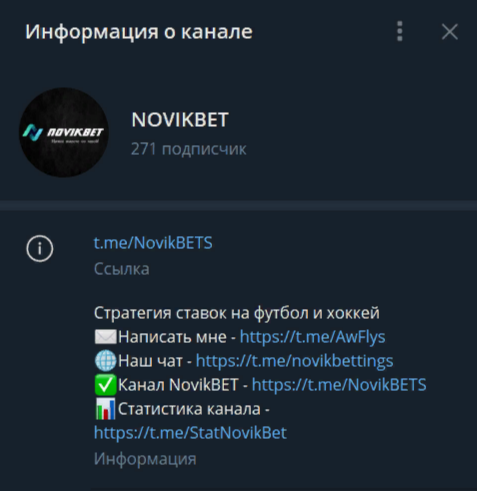 Novikbet — отзывы, оценка проекта в ТГ