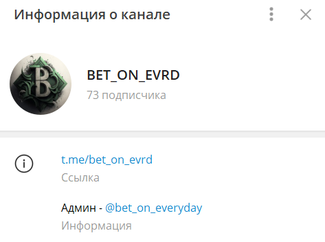 Bet on everyday — ставки на теннис в Телеграм