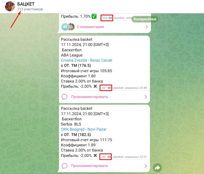 БАЦКЕТ — канал в Телеграмм с аналитикой для ставок: обзор, отзывы